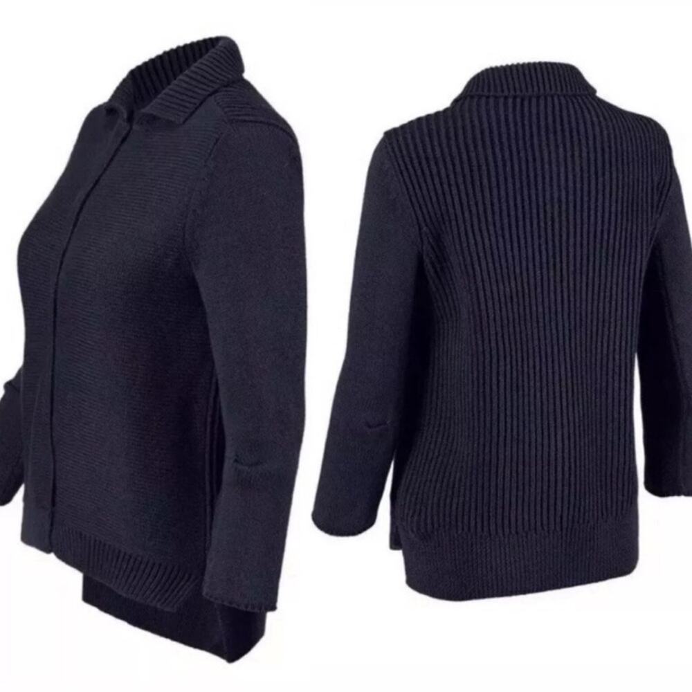 Cabi Pursuit Cardigan Lady Jacket Navy Blue Knit Sweater Small #3523 - Picture 3 of 11